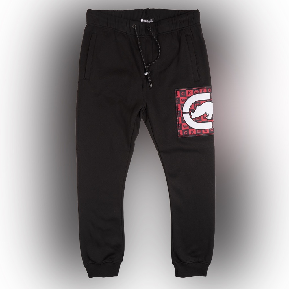 - ECKO UNLTD FLEECE JOGGER PANTS BLACK NWT